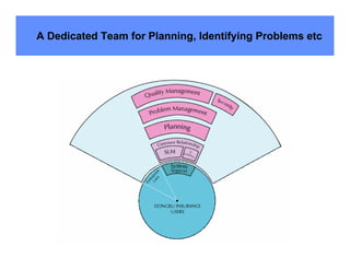 A Dedicated Team for Planning, Identifying Problems etc
 