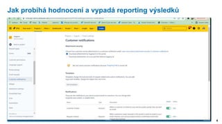 4
Jak probíhá hodnocení a vypadá reporting výsledků
 