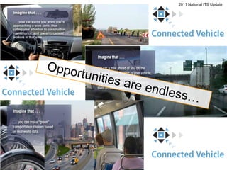 2011 National ITS Update Opportunities are endless… 