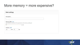More memory = more expensive?
 