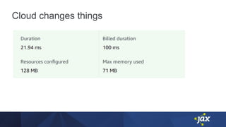 Cloud changes things
 