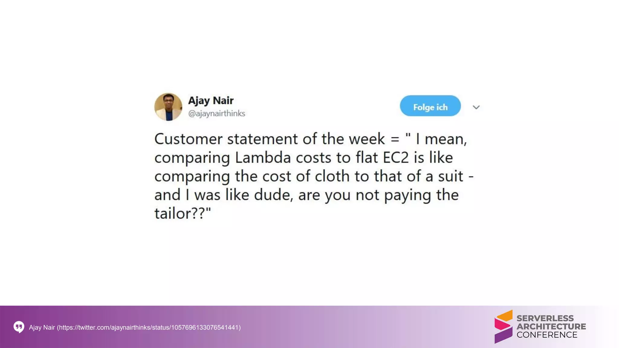 Ajay Nair (https://twitter.com/ajaynairthinks/status/1057696133076541441)
 