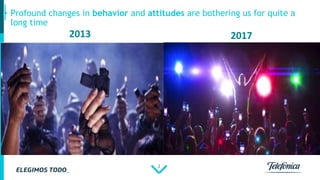 2
Profound changes in behavior and attitudes are bothering us for quite a
long time
2013 2017
 