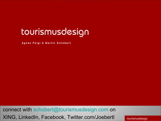 connect with  [email_address]  on XING, LinkedIn, Facebook, Twitter.com/Joebertl 