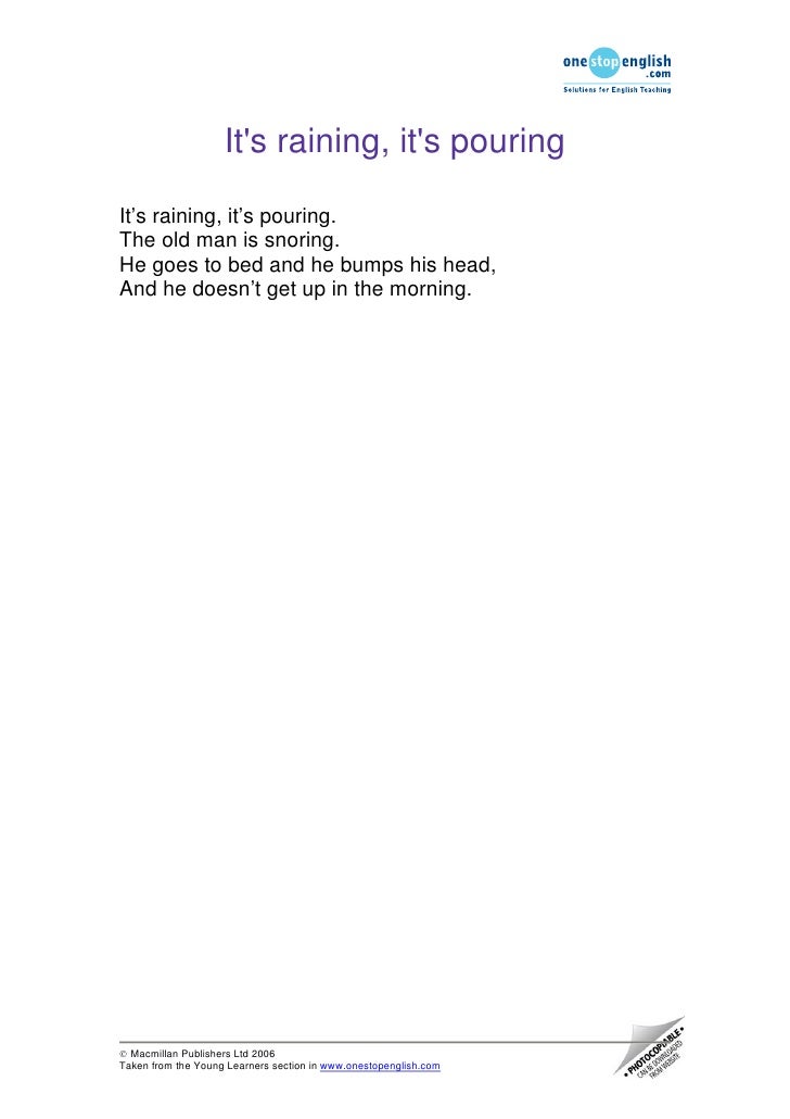 It´S Raining Song