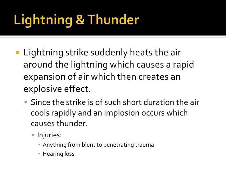 What Are the Reasons of Thunder