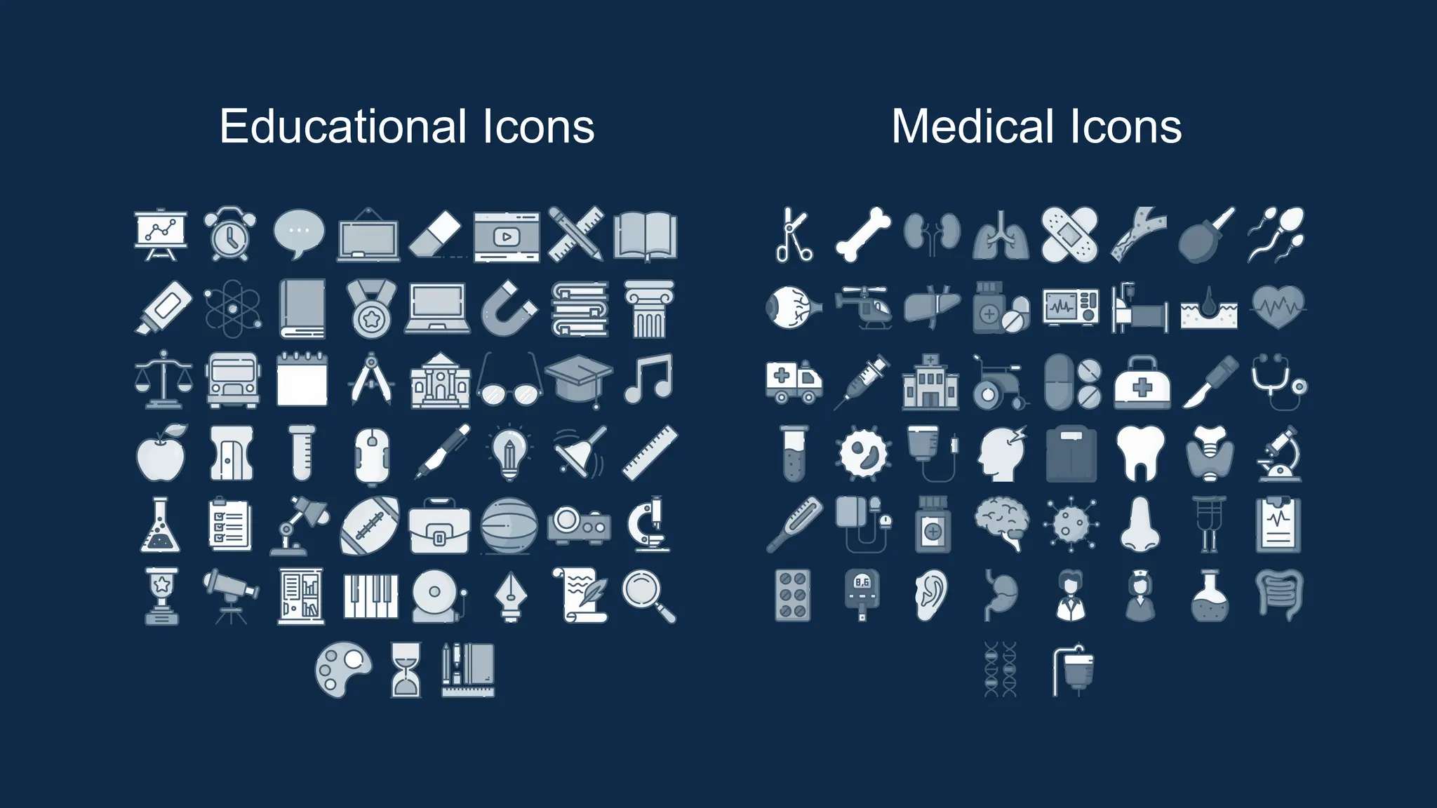 Educational Icons Medical Icons
 