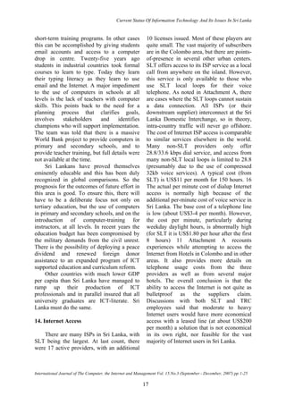 It status in sri lanka | PDF