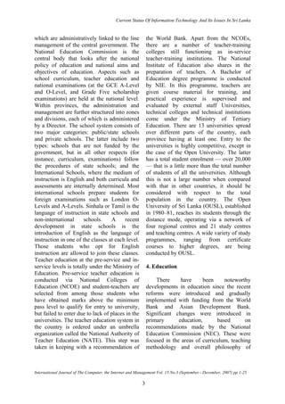 It status in sri lanka | PDF