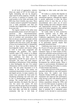 It status in sri lanka | PDF