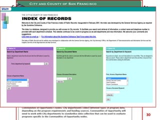 San Francisco:  Data Sharing Among City Departments and Agencies 