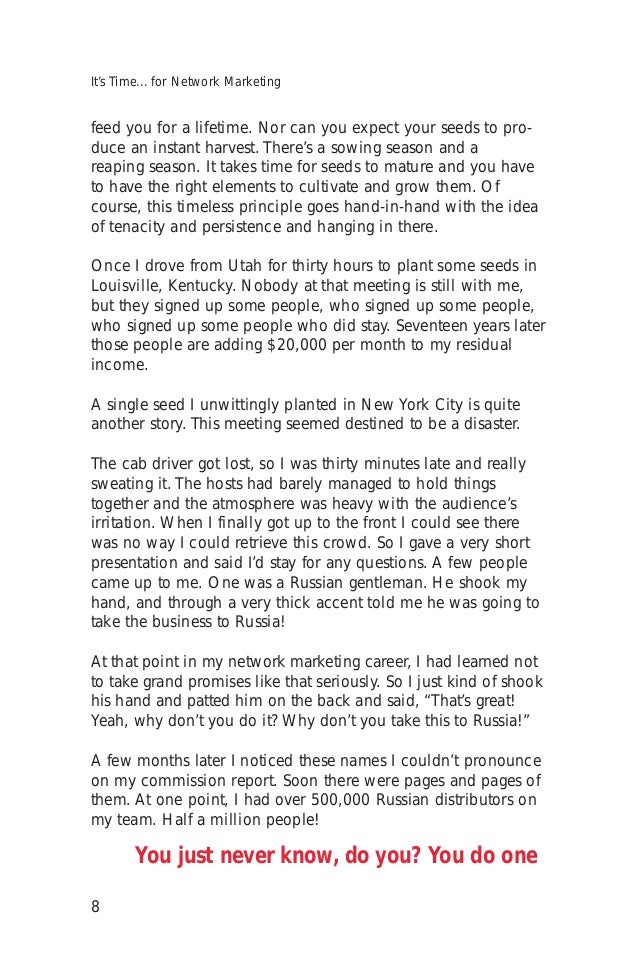 Essay about network marketing