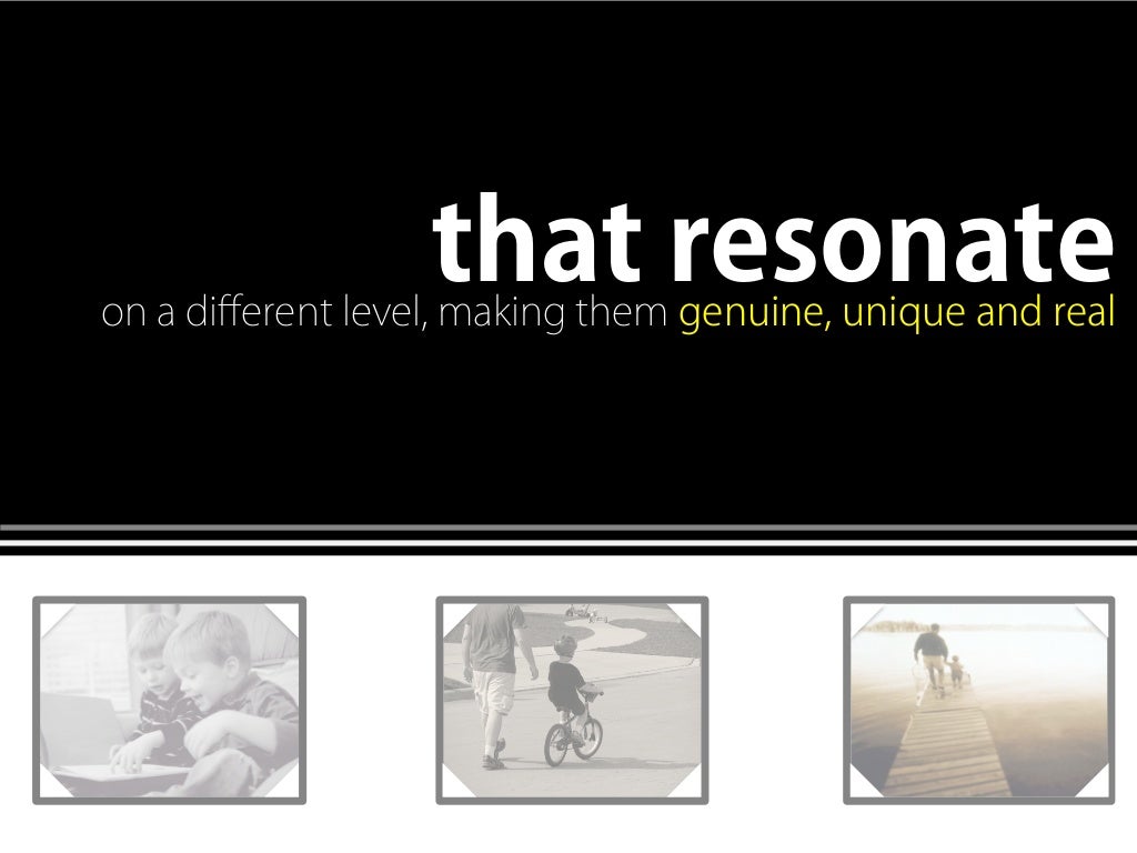 That resonate on a different