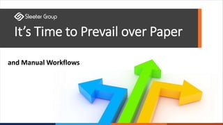 @dougsleeter
It’s Time to Prevail over Paper
and Manual Workflows
 