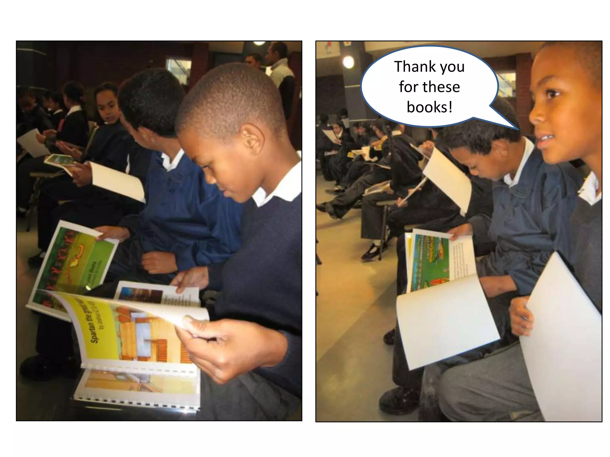 Thank you
for these
books!
 