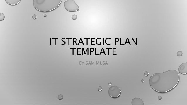 it strategic plan template