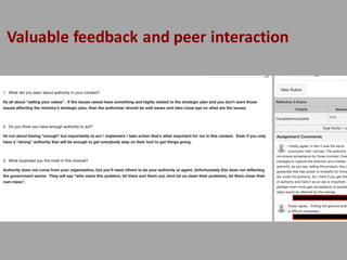 Valuable$feedback$and$peer$interaction
 