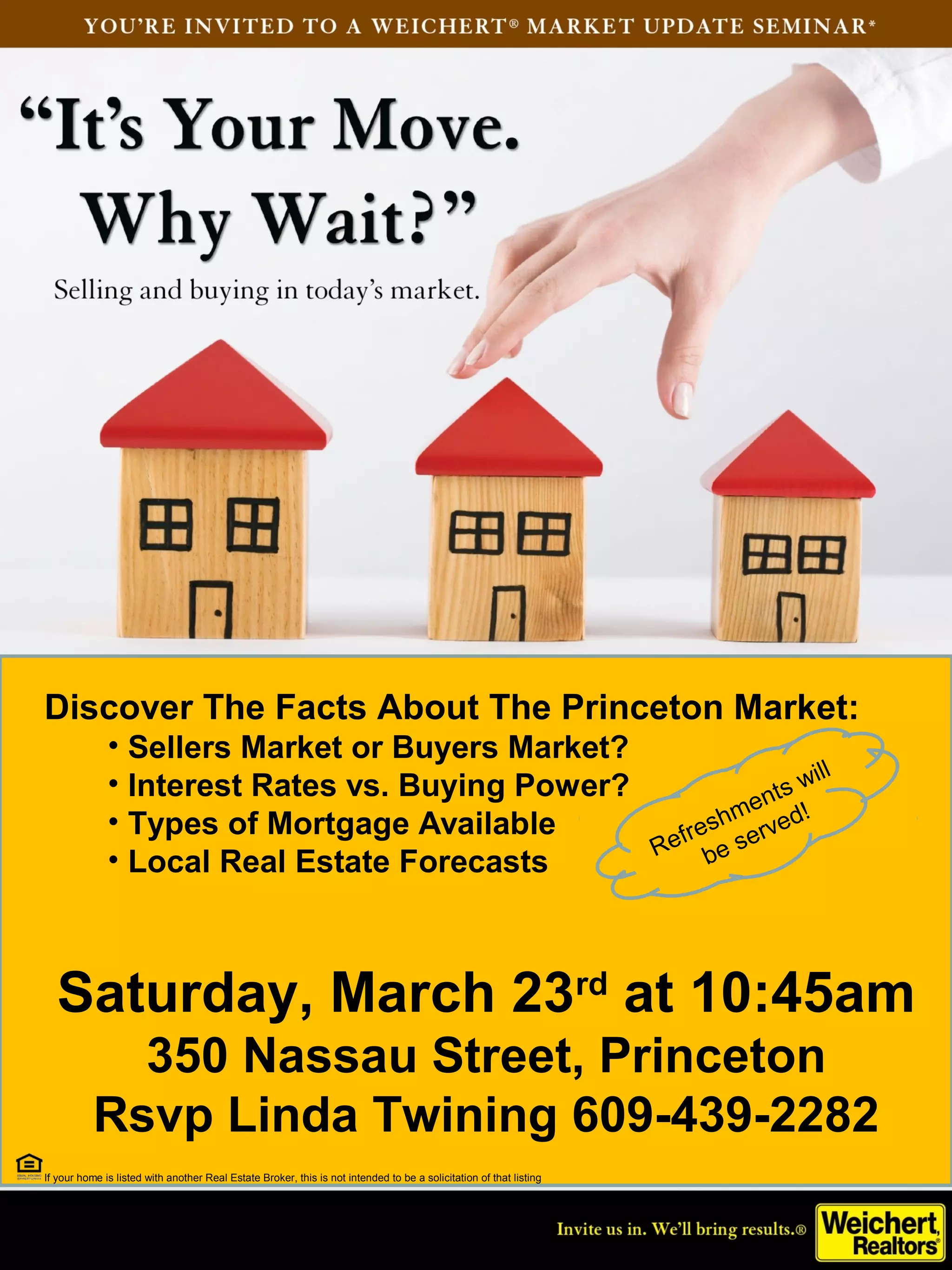 Its Your Move Seminar Flyer PPT Real Estate Buying And Selling Its your move seminar flyer ppt real estate buying and selling