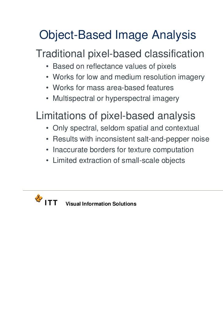 What is ObjectBased Analysis