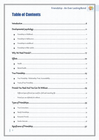 Friendship Document | DOCX