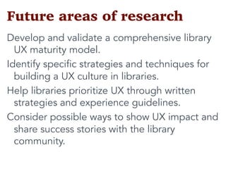 It Takes A Village: Building UX Capacity in Libraries
