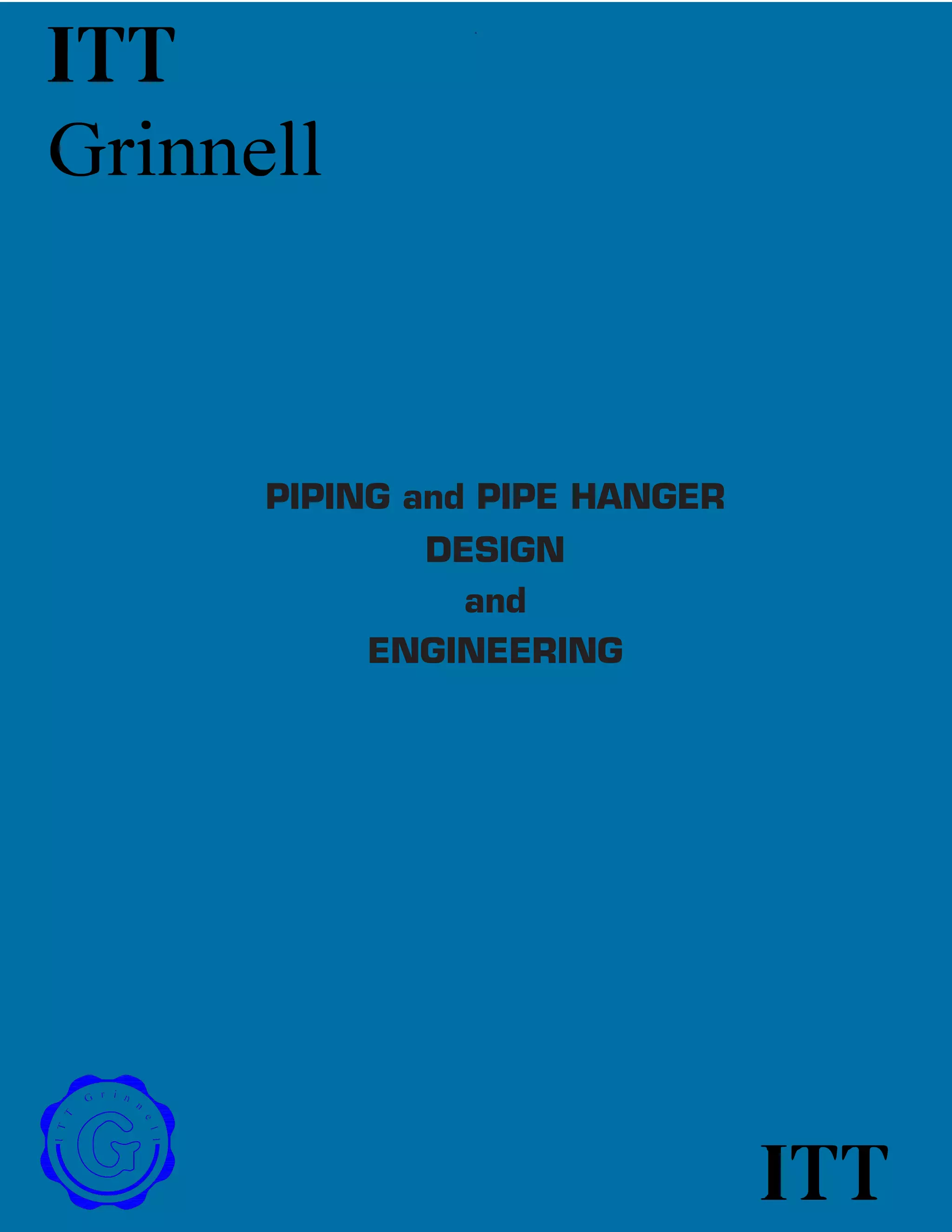 Itt grinnell pipe hanger design & engineering 2008 PDF