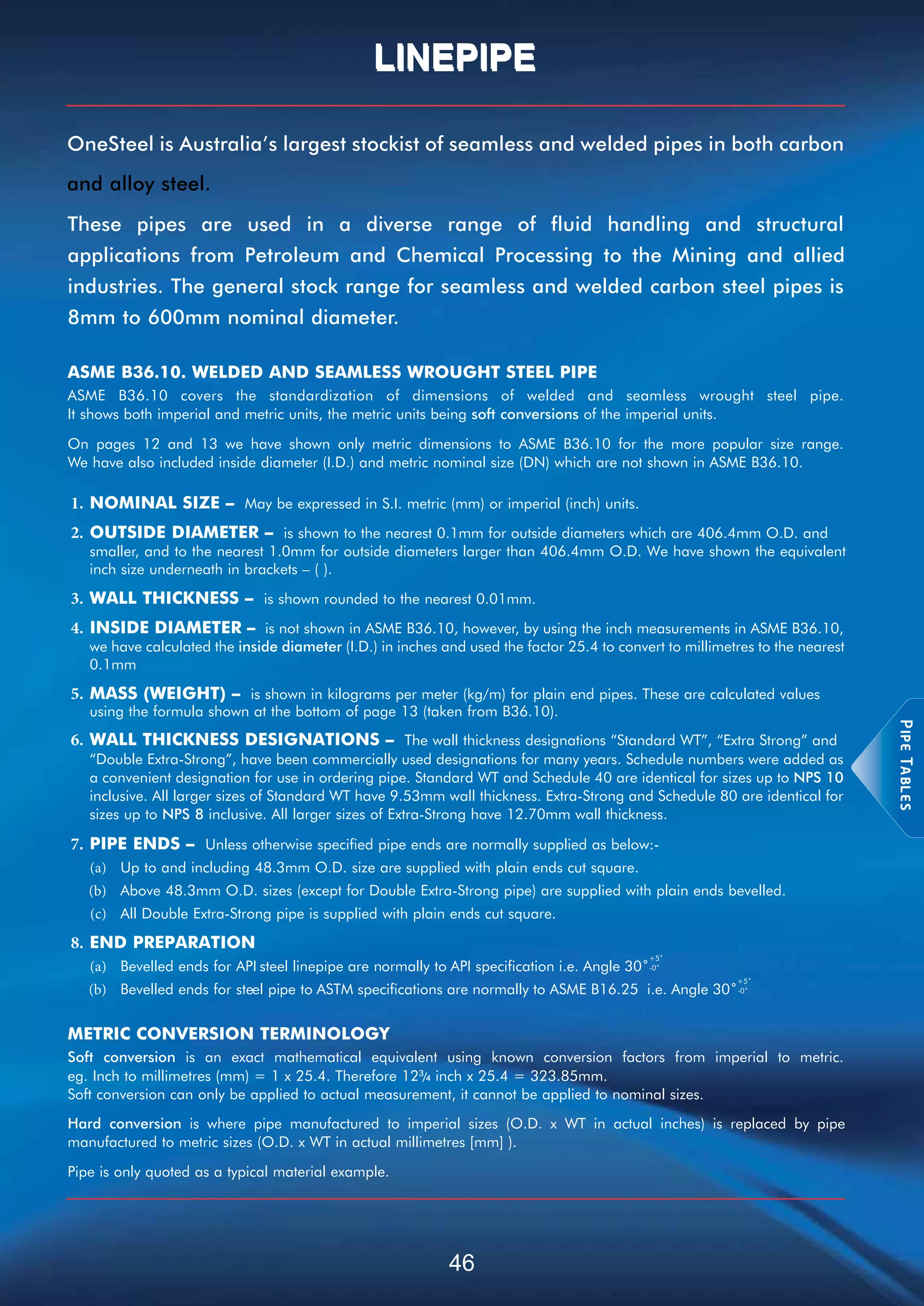 Itt grinnell products standard and line pipe catalog 2008 PDF