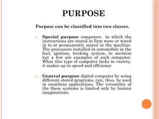 Purpose Built Computer Examples Comprehensive Introduction to Computers and ICT Fundamentals | PPTX