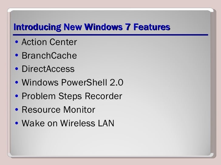 IT109 Microsoft Windows 7 Operating Systems Unit 03 lesson 01