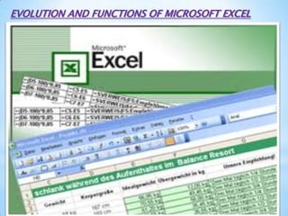 EVOLUTION AND FUNCTIONS OF MICROSOFT EXCEL
 