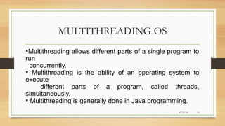 ITT project ON types of operating system | PPT