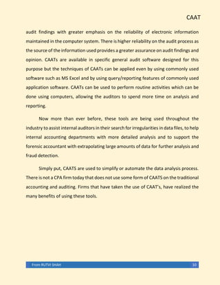 Note on ‘Mapping’ CAAT Audit technique with 3 practical examples | PDF