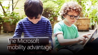 The Microsoft
mobility advantage
 
