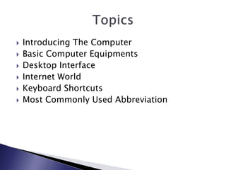 Basic Concepts Of Information Technology (IT) | PPT