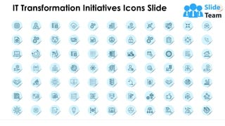 IT Transformation Initiatives Icons Slide
 
