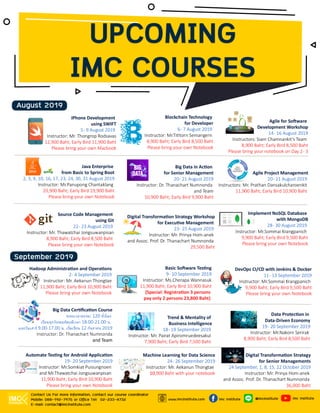 Big Data Cerrﬁcaron Course
: 120
18.00-21.00 .
9.00-17.00 . 12 2019
Instructor: Dr. Thanachart Numnonda
and Team
 