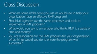 Isc Risk Management Understanding the Risk Management Framework & (ISC)2 CAP Module 2 ...