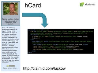 http://claimid.com/luckow hCard 