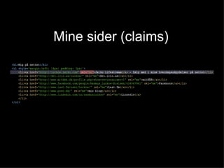 Mine sider (claims) 