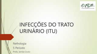 INFECÇÕES DO TRATO
URINÁRIO (ITU)
Nefrologia
5 Período
Profa. Jamila Couto
 