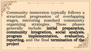 CHAPTER 3.pdf NSTP 2 CHAPTER 3 COMMUNITY IMMERSION | PDF