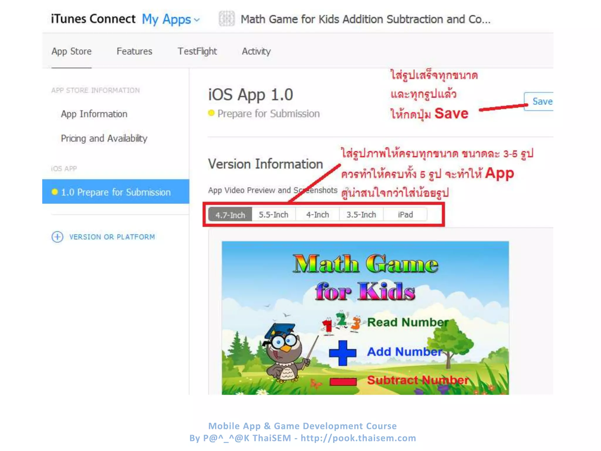 Mobile App & Game Development Course
By P@^_^@K ThaiSEM - http://pook.thaisem.com
 
