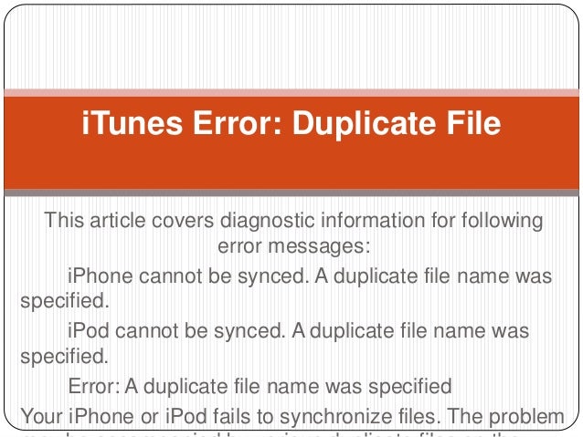 Itunes Error Itunes Error