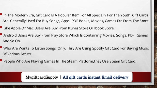 iTunes,Steam,Google Play Gift Card Reviews 2016