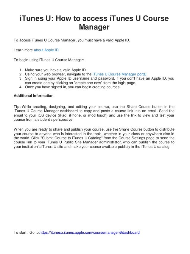 course manager