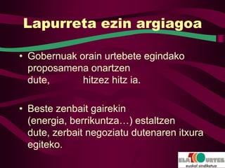Lapurreta ezin argiagoa

• Gobernuak orain urtebete egindako
  proposamena onartzen
  dute,      hitzez hitz ia.

• Beste zenbait gairekin
  (energia, berrikuntza…) estaltzen
  dute, zerbait negoziatu dutenaren itxura
  egiteko.
 