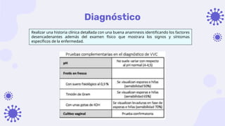 Diagnóstico
Realizar una historia clínica detallada con una buena anamnesis identificando los factores
desencadenantes además del examen físico que mostrara los signos y síntomas
específicos de la enfermedad.
 