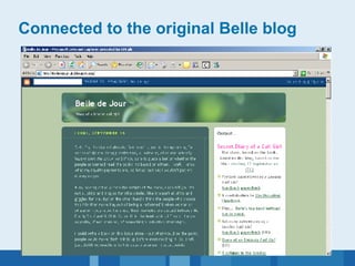 Connected to the original Belle blog  