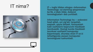 IT va dasturlash tillari.pptx