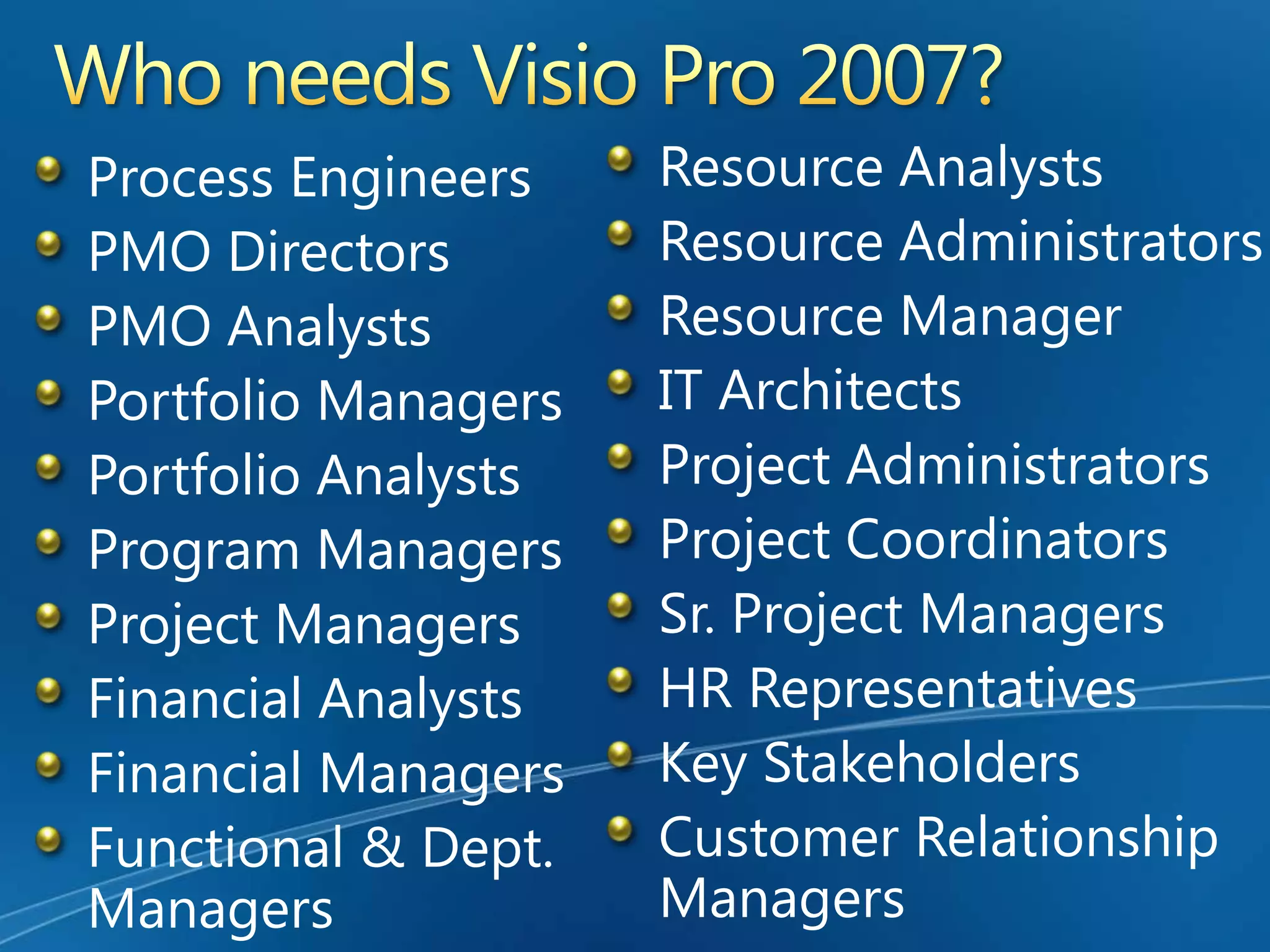 Process Leads to TechnologyENGINEERRE-ENGINEERBuild  your EPM with the Best PracticeEngineer your EPM Process for your Enterprise PMOInstall your EPM Technology 